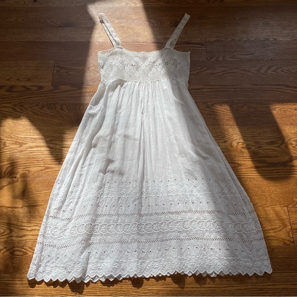 Antique Edwardian chemise with crochet bust - Picture 3 of 6